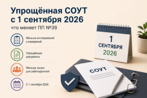 Упрощённая СОУТ с 1 сентября 2026: что меняет ПП №39