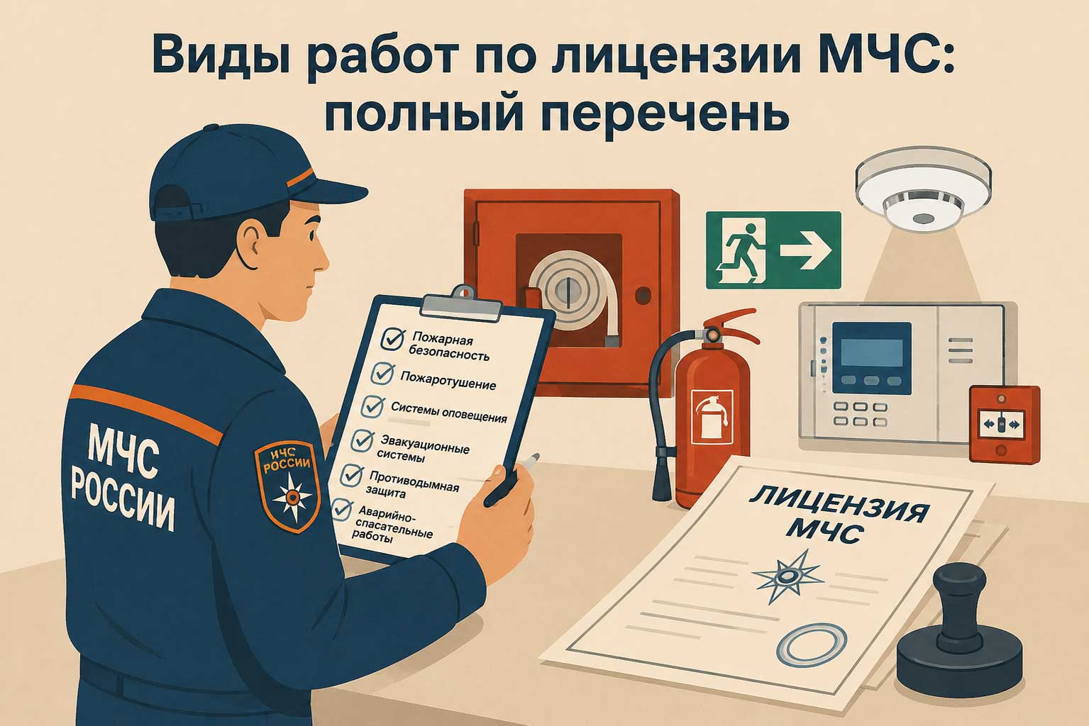 Виды работ по лицензии МЧС: полный перечень