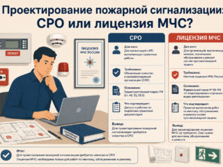 Проектирование пожарной сигнализации: СРО или лицензия МЧС